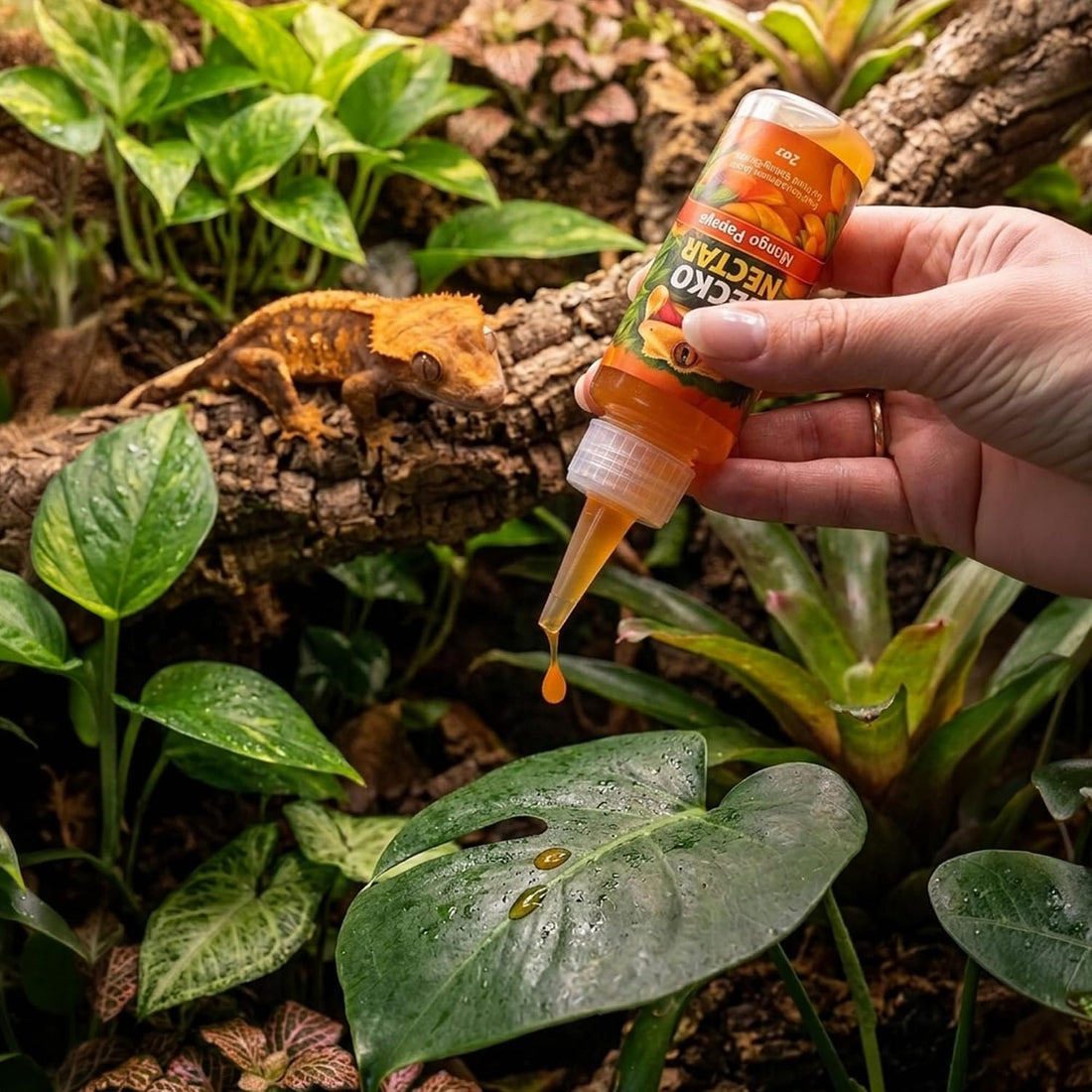 CTWPets Liquid Crested Gecko Treat & Food Topper, Mango Papaya