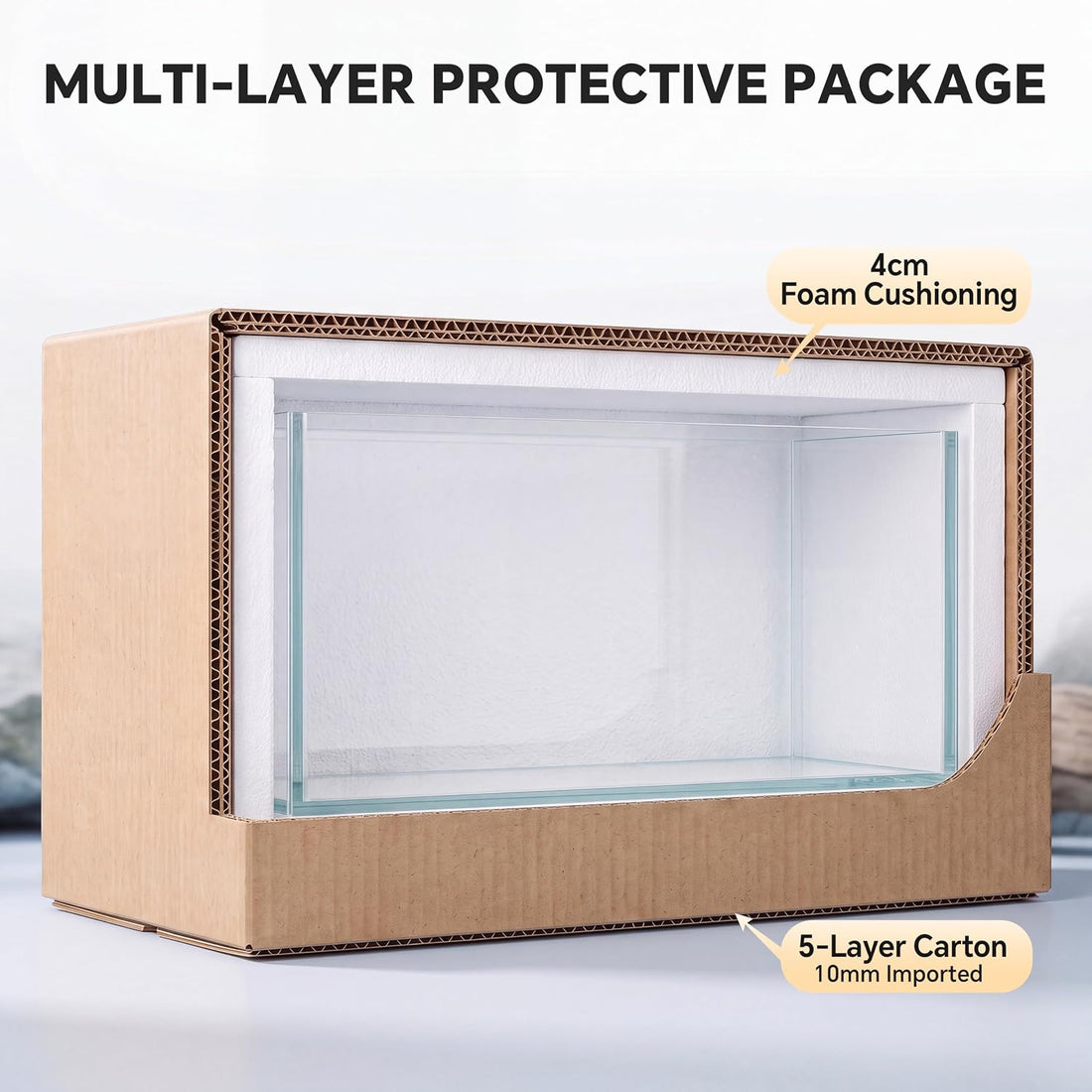 6.6 Gallon Rimless Low‑Profile Aquarium