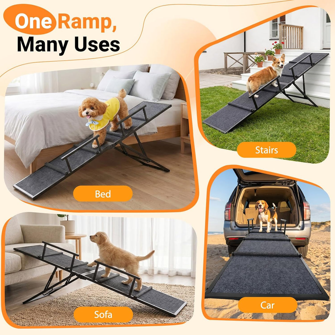 Pawaboo Dog Ramp for Bed Couch