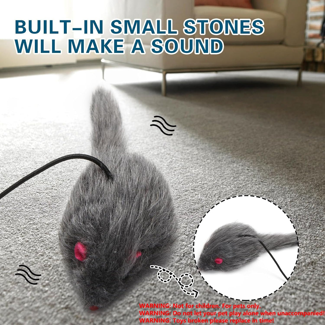 Kalimdor Interactive Cat Feather Toys,Retractable Teaser Toy ，Hanging