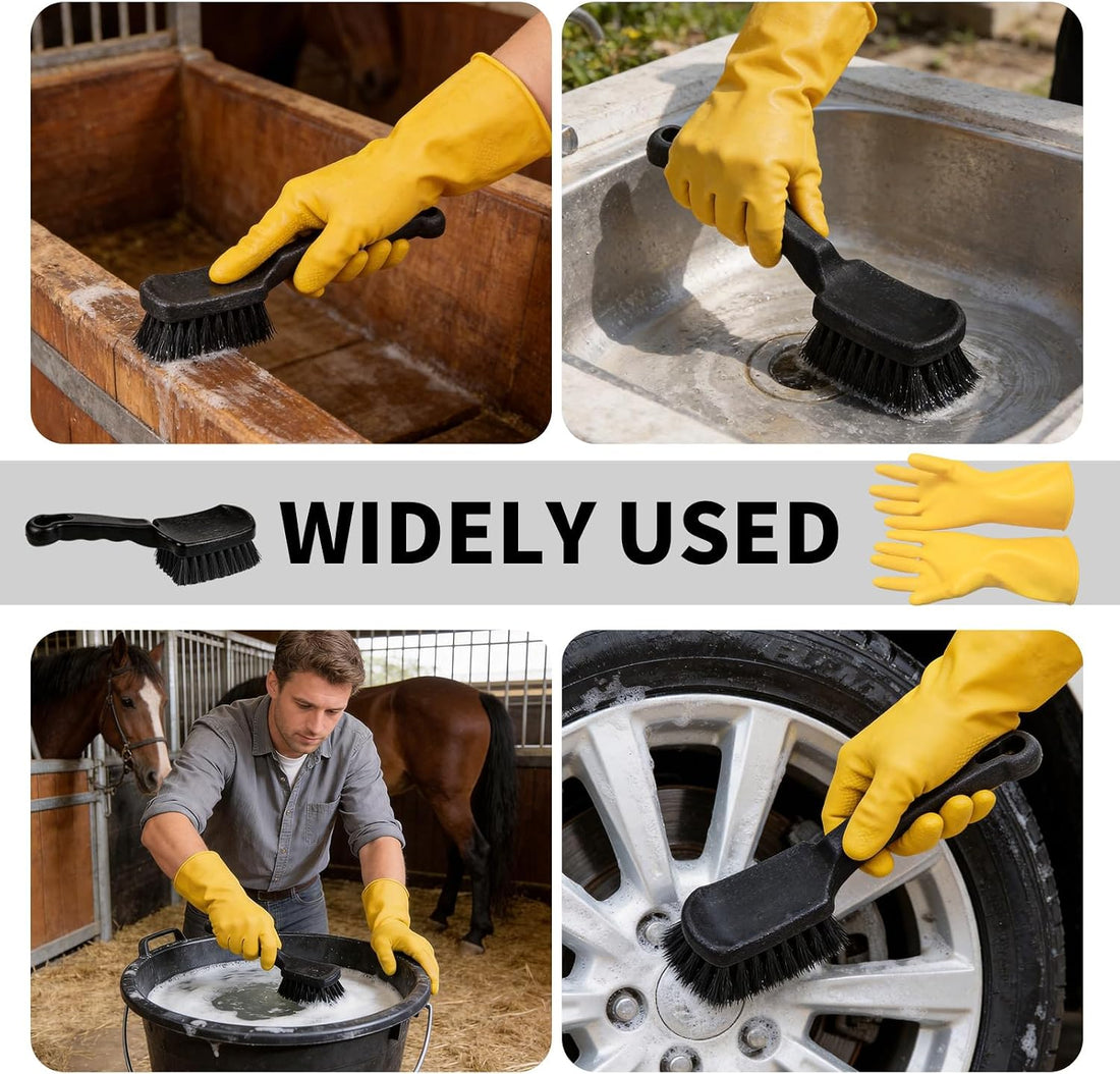 2Pcs Horse Bucket Brush Trough Scrub Water Trough Scrubber