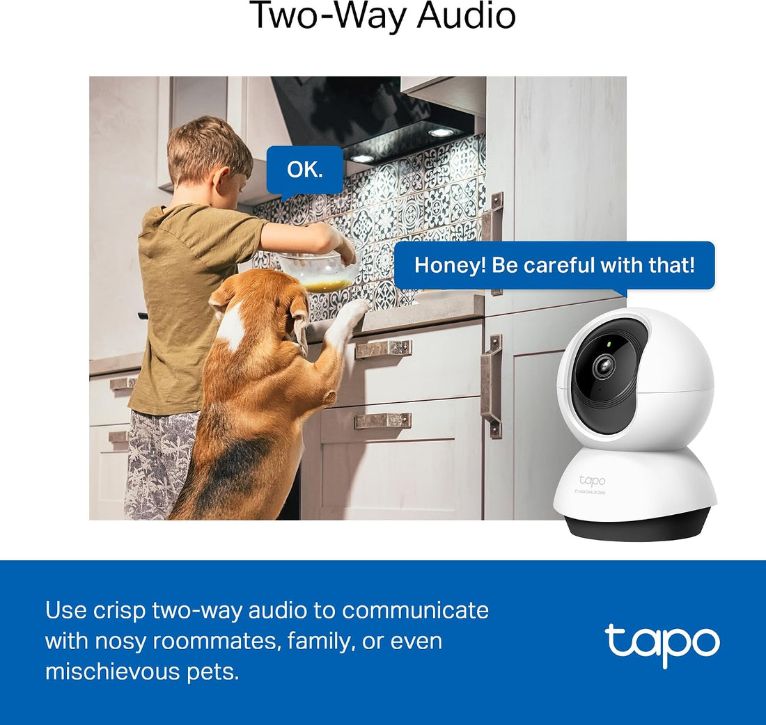 TP-Link Tapo 2K QHD Pan/Tilt Security Camera for Pet Camera