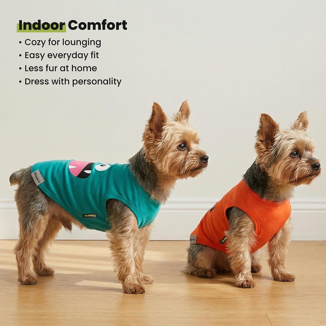 Fitwarm 3 Pack Monster Dog Shirt, Lightweight Funny Dog Tshirt