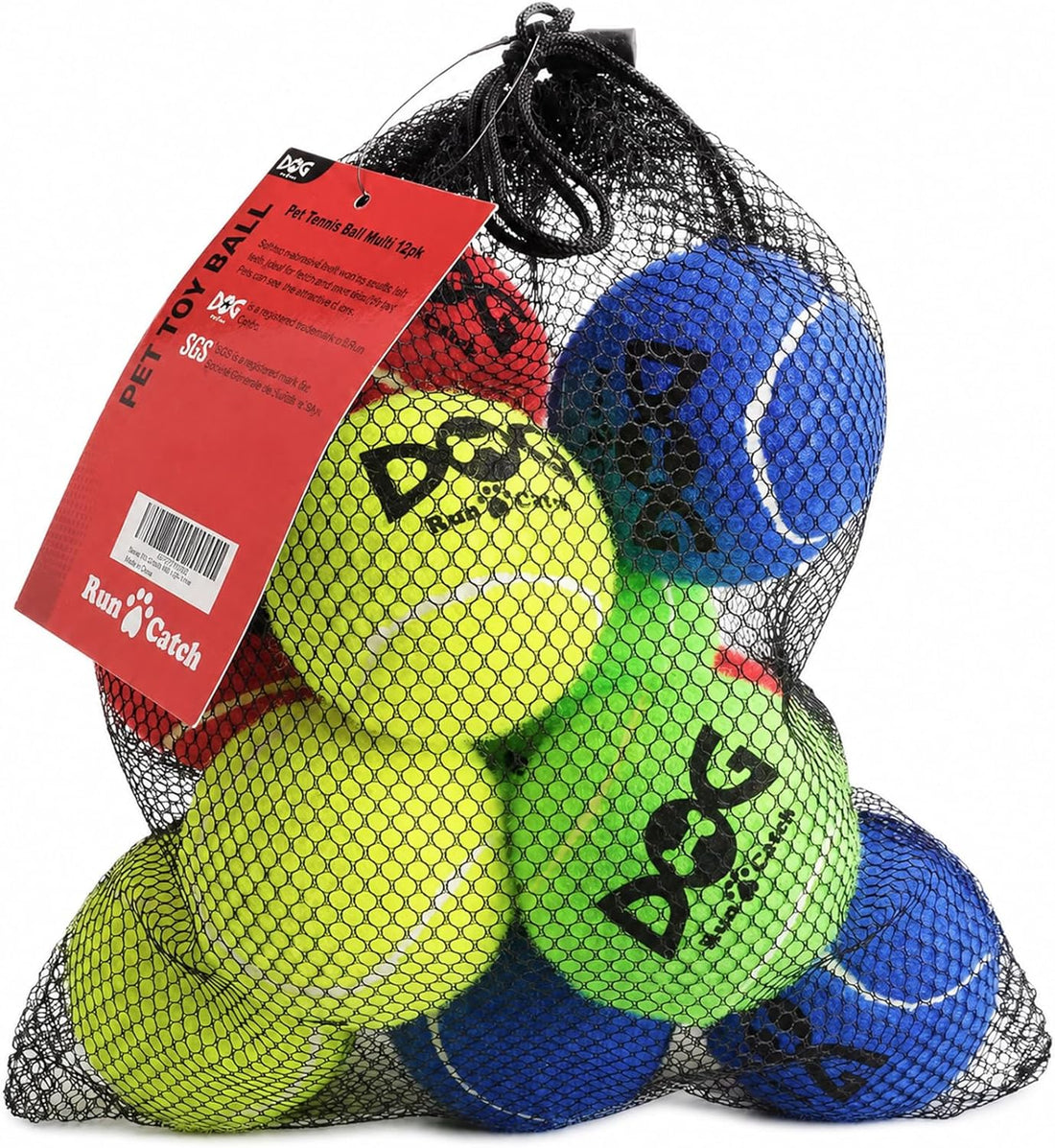INSUM Tennis Balls for Dogs - 12 Pack 2.5'' Durable Non-Toxic Outdoor