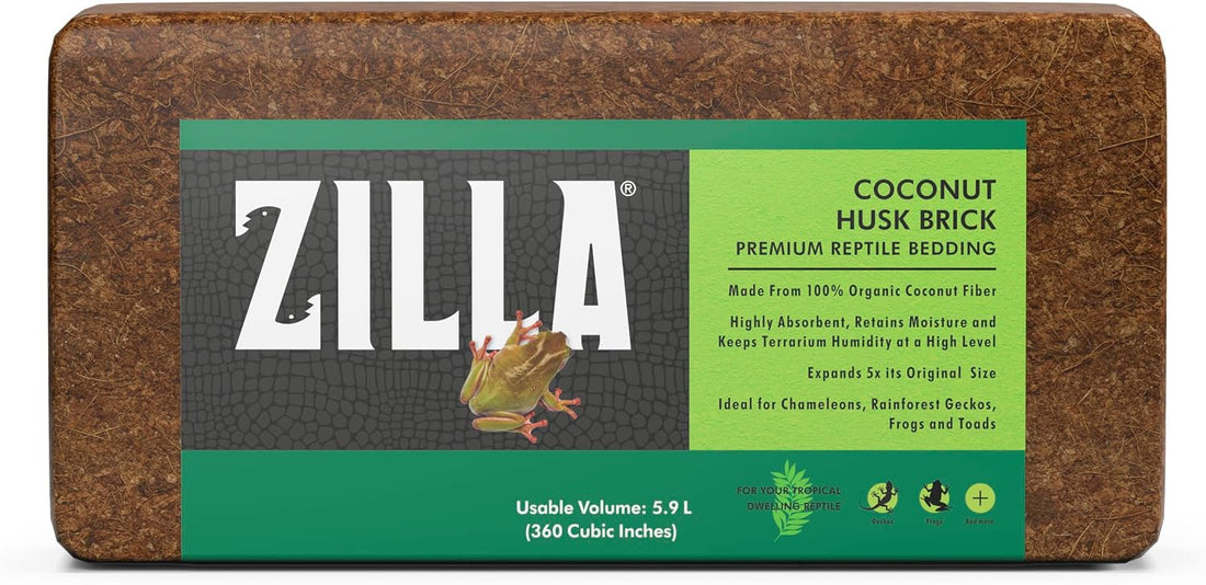 Zilla Coconut Husk, Organic Reptile Bedding, Coconut Fiber, One size