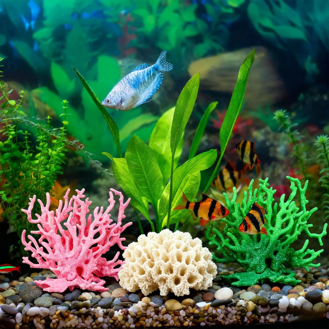 Aquarium Coral Decoration Fish Tank Decor 4.9"x2"x4.3"