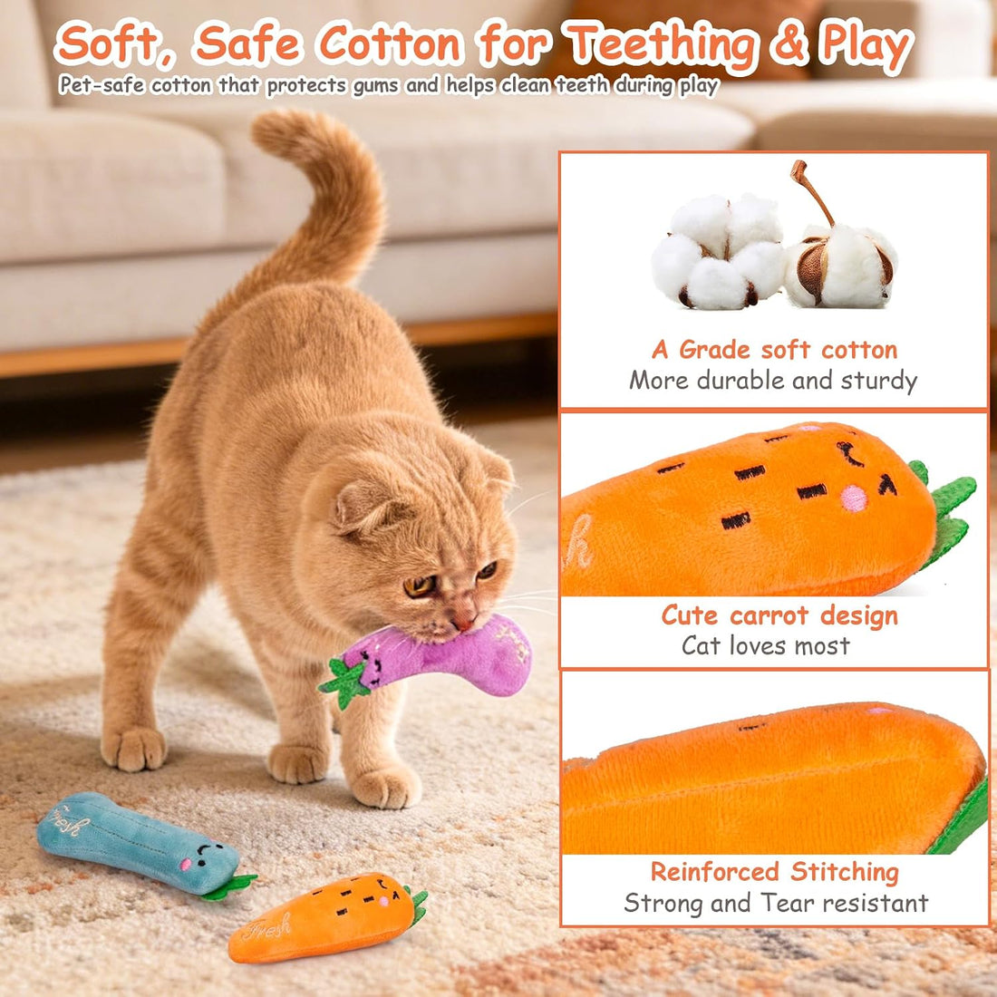 ETEKYER Catnip Cat Toys, 5 Pack