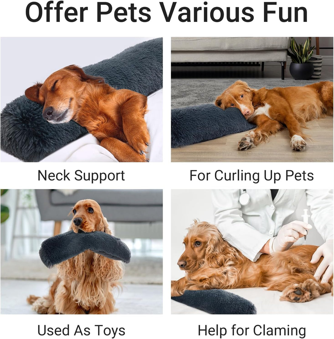 HOMBYS 25" Dog Pillow for Large & Medium Dogs