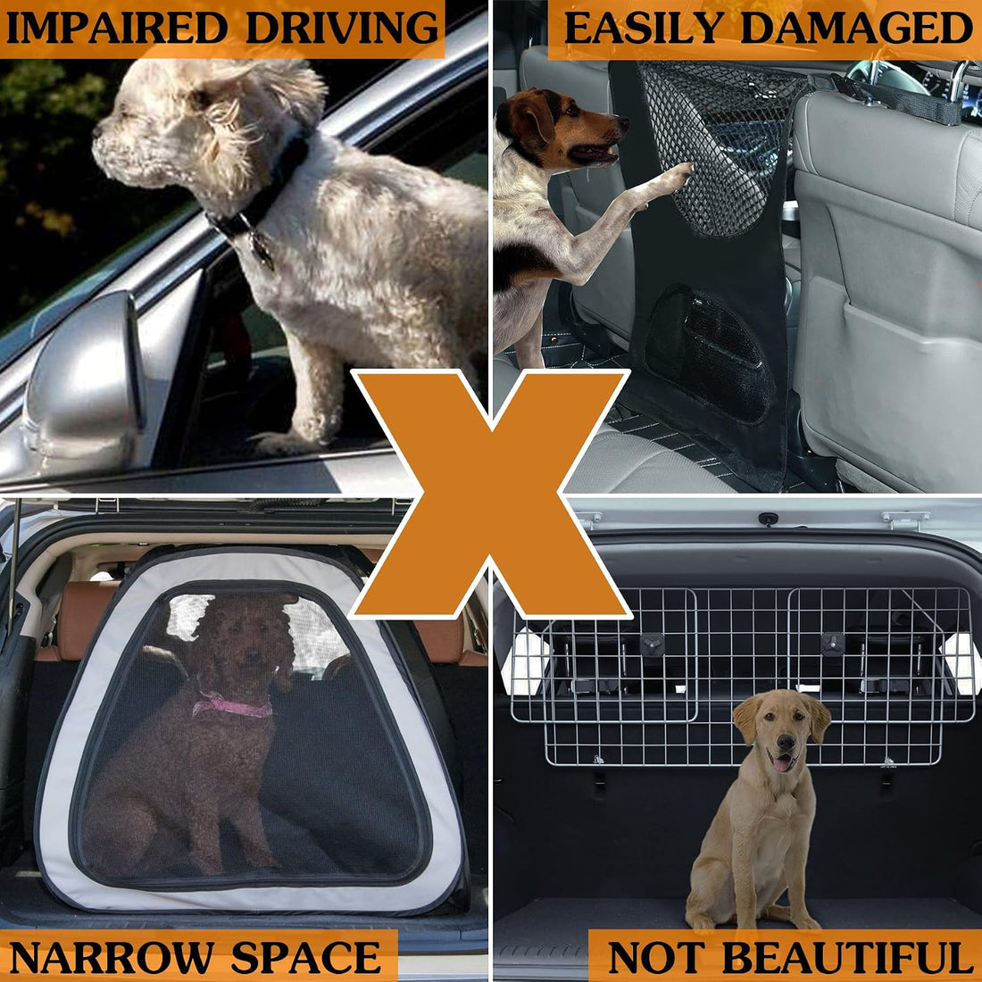 for Tesla Model Y Juniper Dog Barrier Adjustable Large Pet Protective