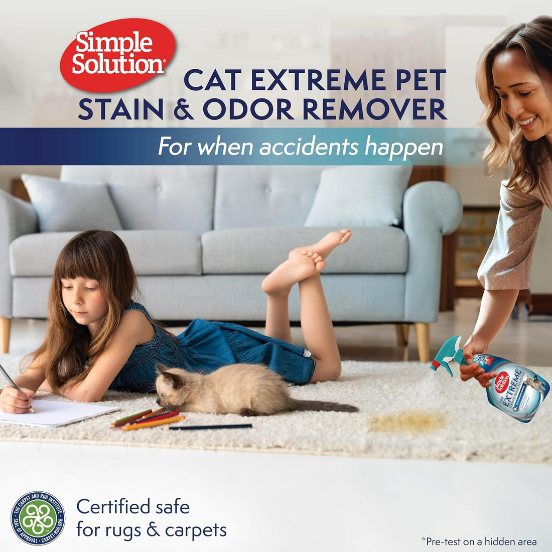 Simple Solution Extreme Cat Stain Eliminator for Strong Odor