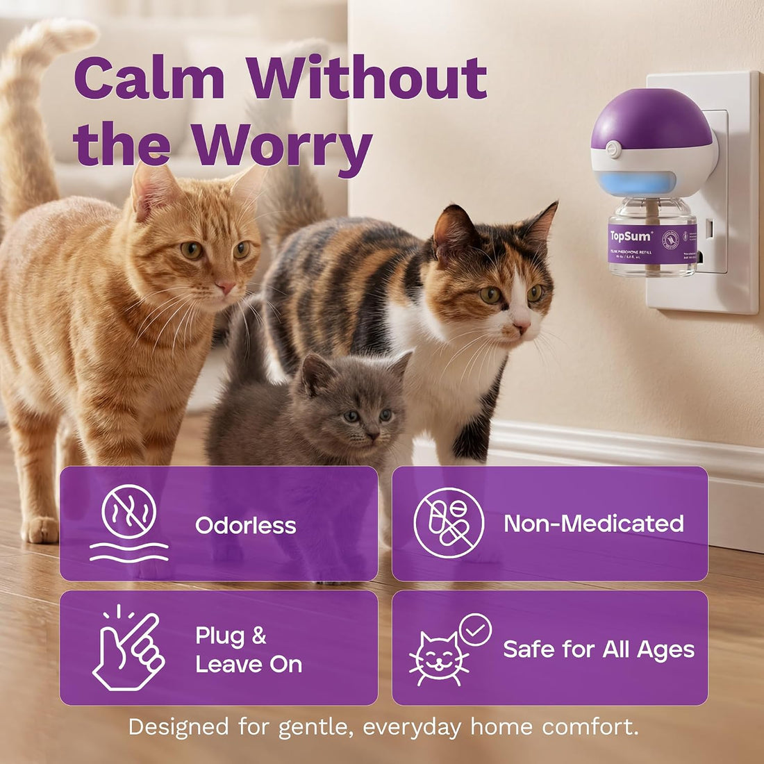 TopSum Cat Calming Pheromone Diffuser
