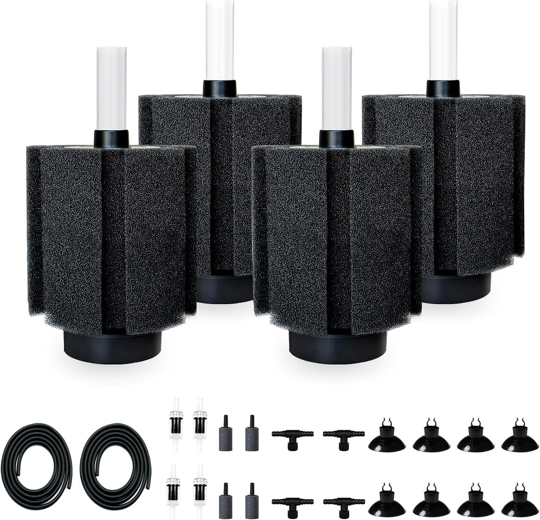 2 Pack 60-70 Gal Aquarium Sponge Filter with Air Stone