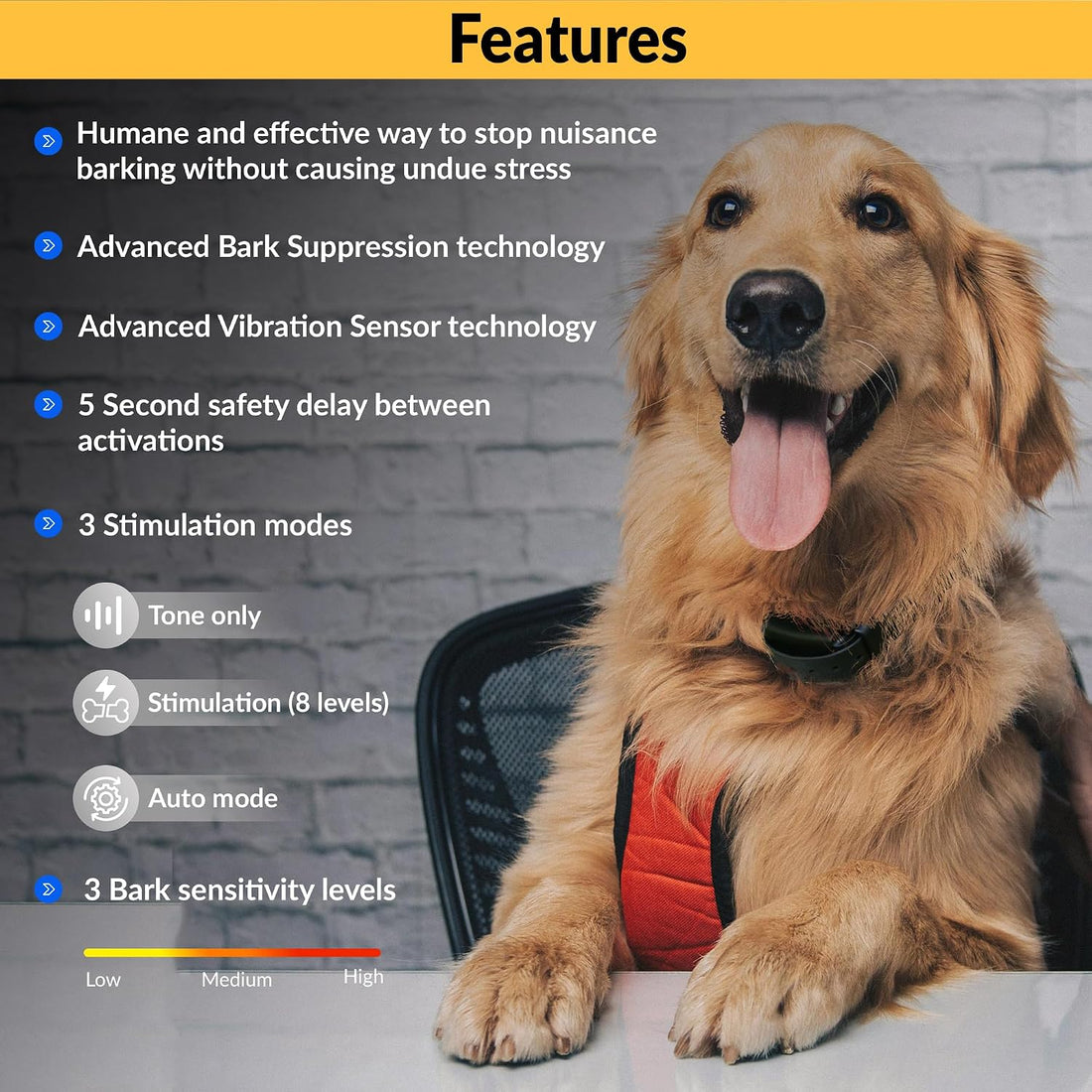 E-Collar Educator BP-504 BarkLess Pro Dog Bark Collar