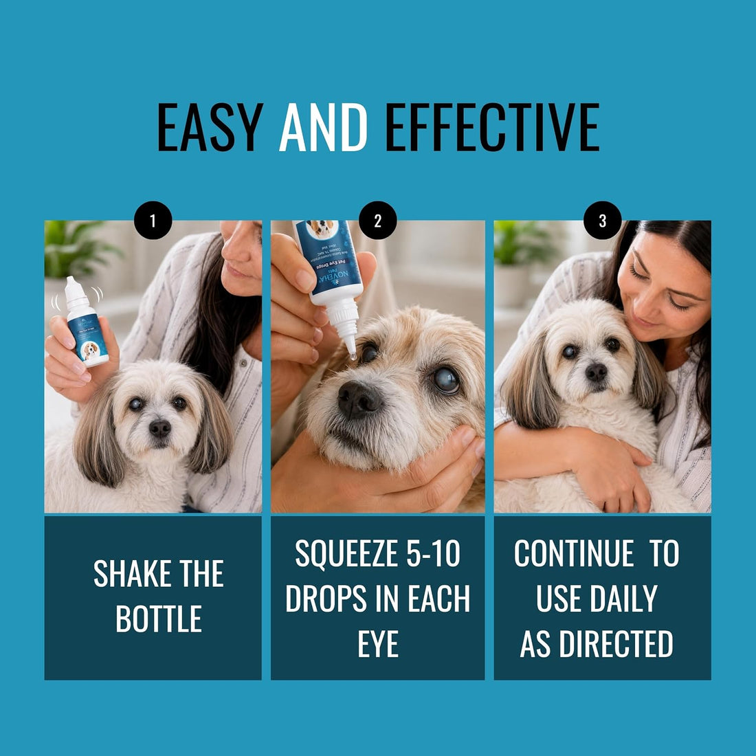 NOVEHA Pet Drops | Advanced Lanosterol Solution + NAC (2 x 10 mL)