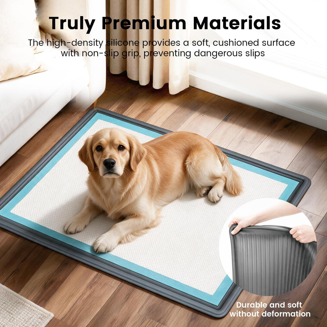 Dog Pee Pad Holder Tray, Fits for 22"x22"