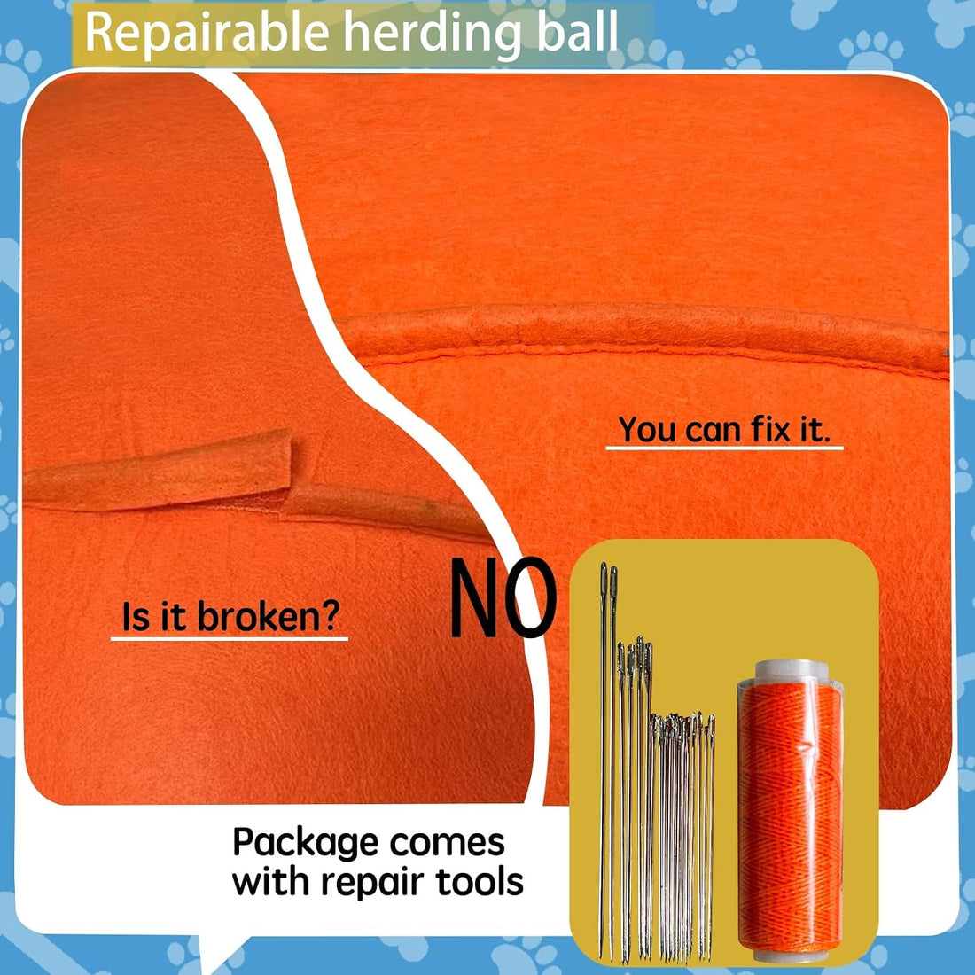 Herding Ball for Dogs, 25" Horse Ball with Cover
