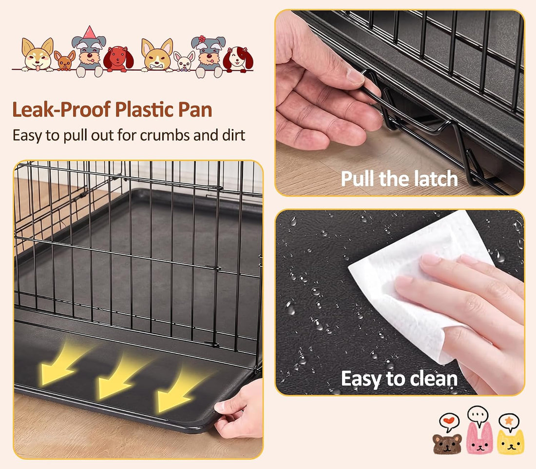Portable Single Door Dog Crate