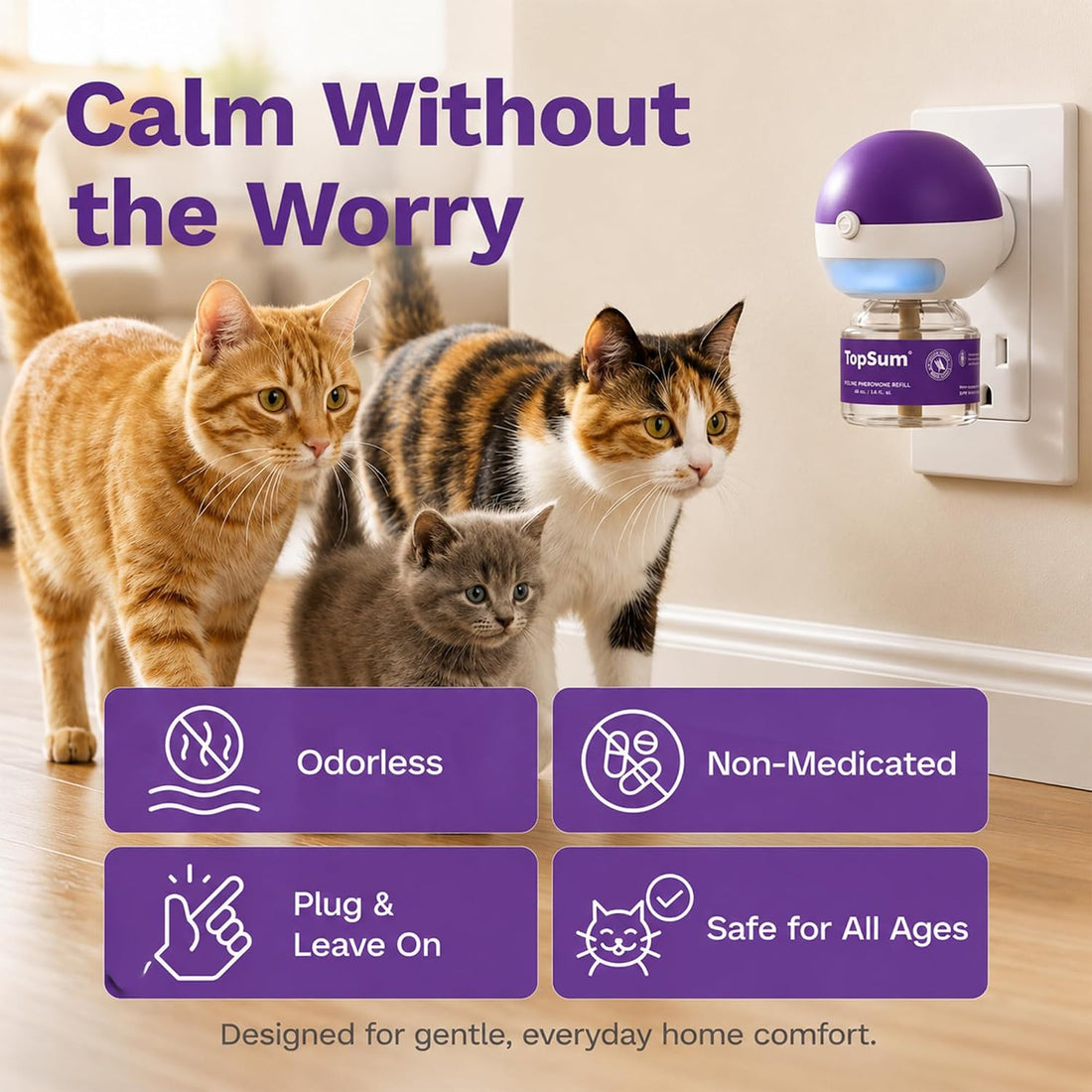 TopSum Cat Calming Pheromone Diffuser