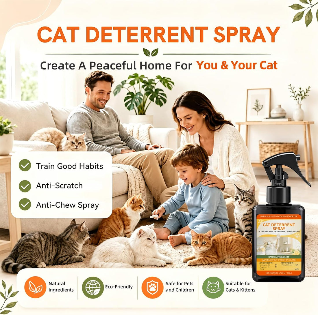 6.76 Fl Oz / 200ml Cat Deterrent Spray for Scratching & Chewing