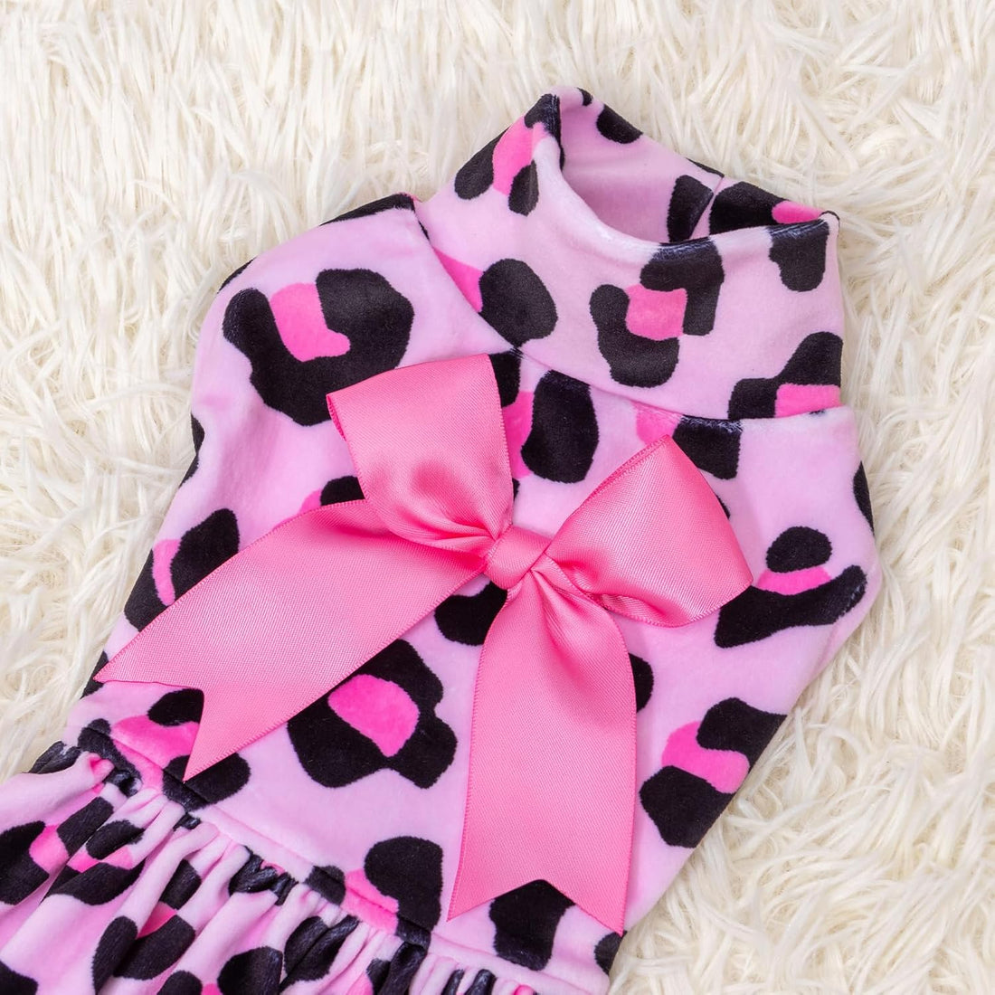 CuteBone Turtleneck Dog Velvet Dress Halloween Puppy Skirt Costume