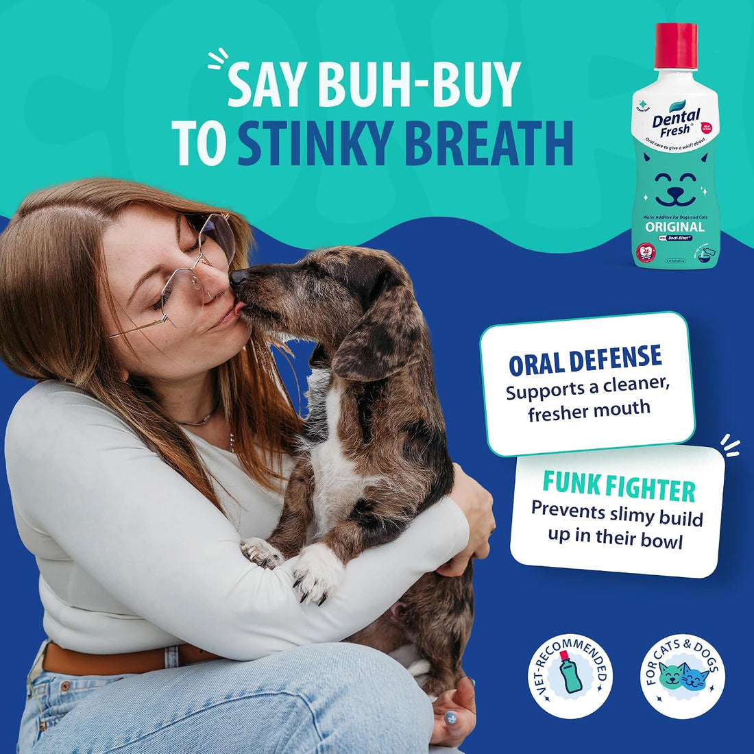 Dental Fresh Water Additive for Dogs and Cats
