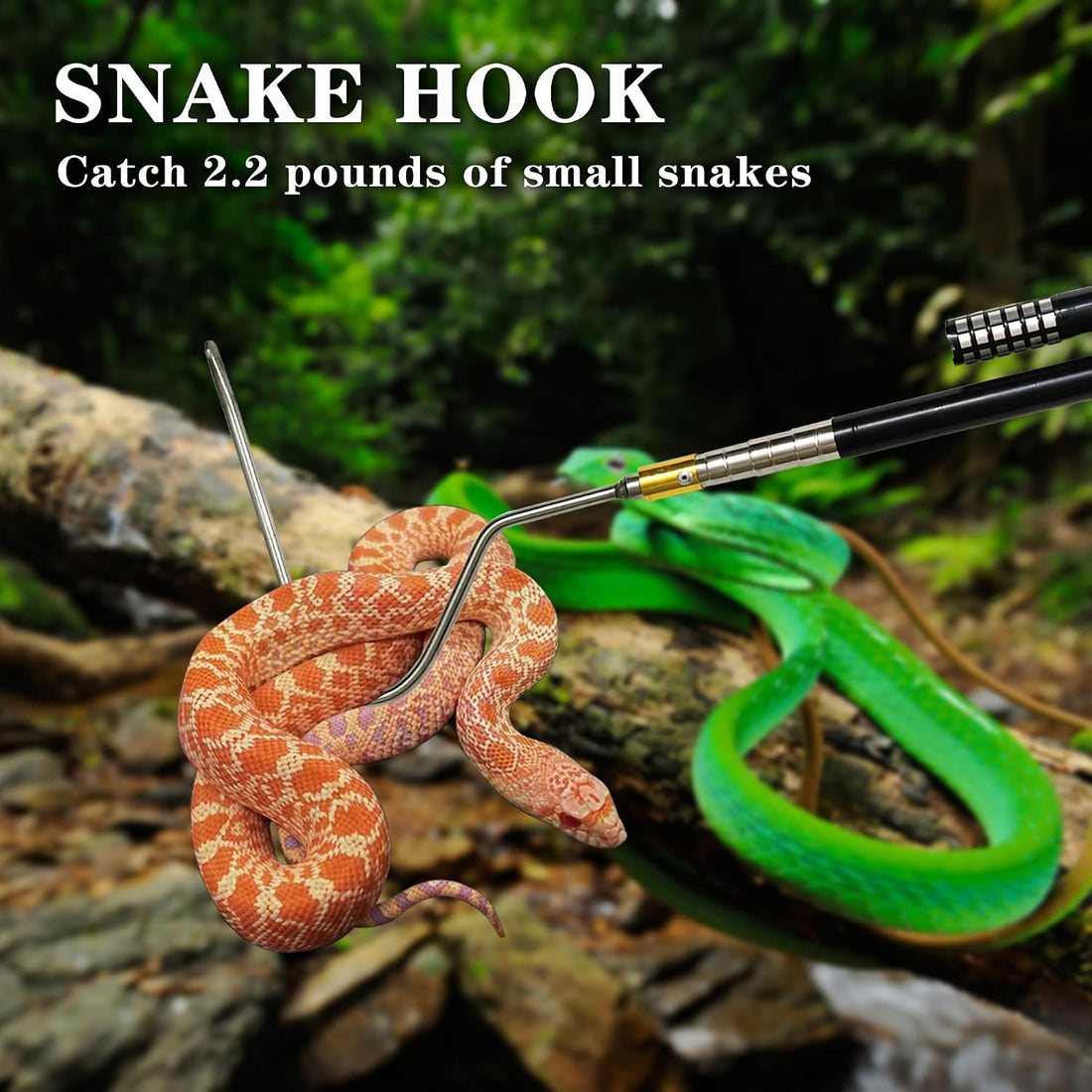 64 inch Snake Hook Reptile Catcher Stick Pole