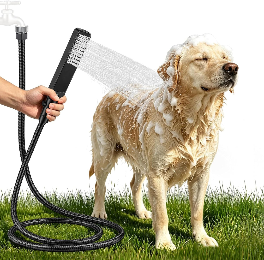 YDmeet High Pressure Dog Shower Attachment with Outdoor Adapter