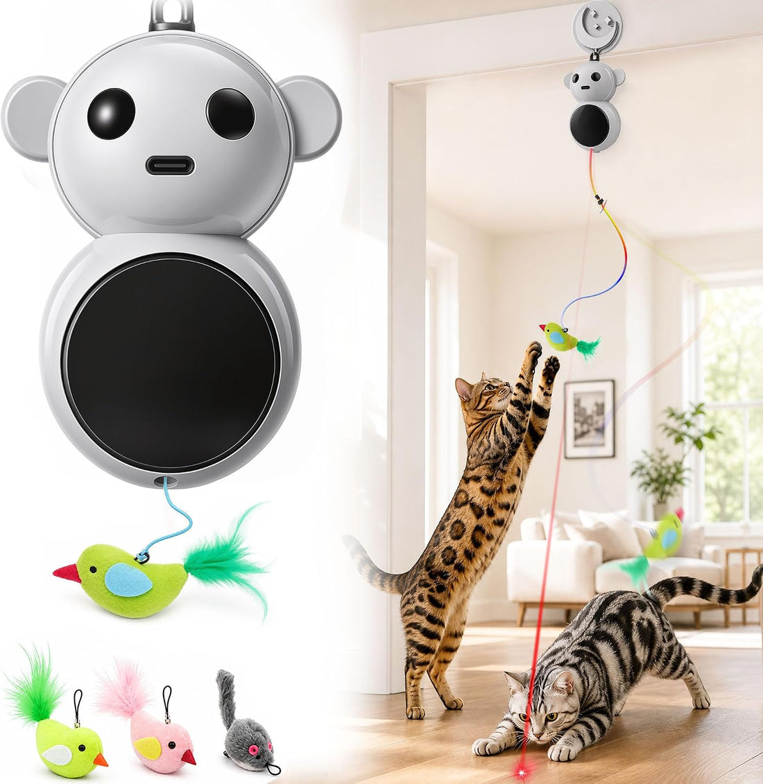 Interactive Cat Toy for Indoor Cats