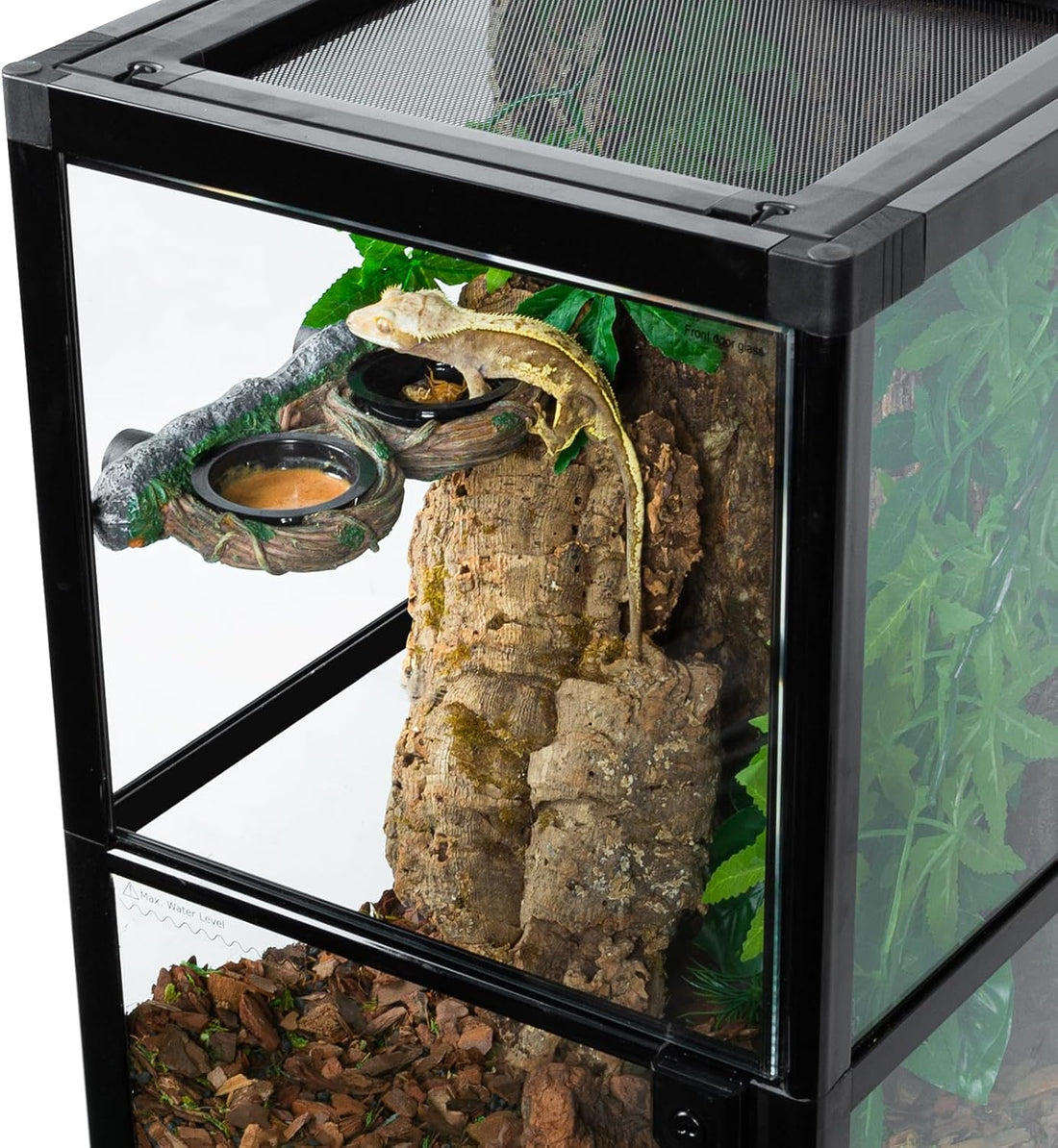REPTI ZOO Magnetic Reptile Feeding Ledge