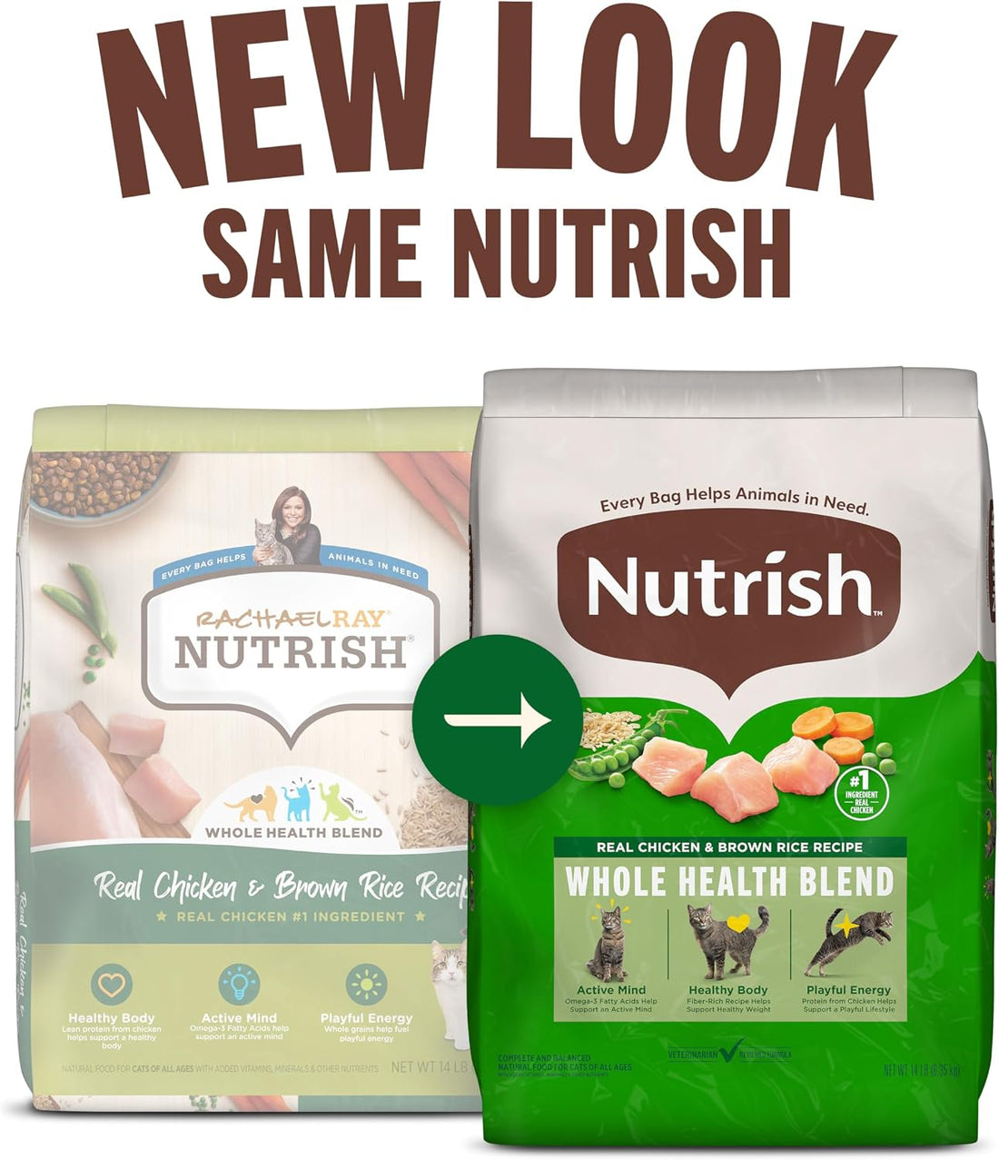 Nutrish Premium Natural Dry Cat Food, Real Chicken & Brown Rice Recipe