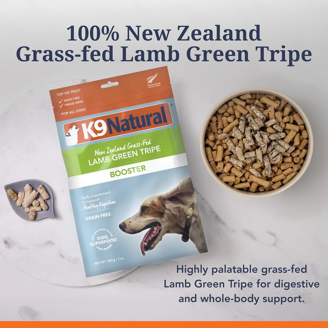 K9 Natural Freeze Dried Dog Food Topper with Verified Ingredients