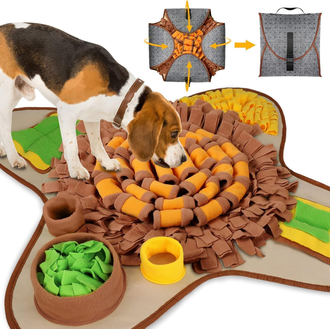 HOPET Snuffle Mat for Dogs Large Breed,Interactive Sniff Feeding