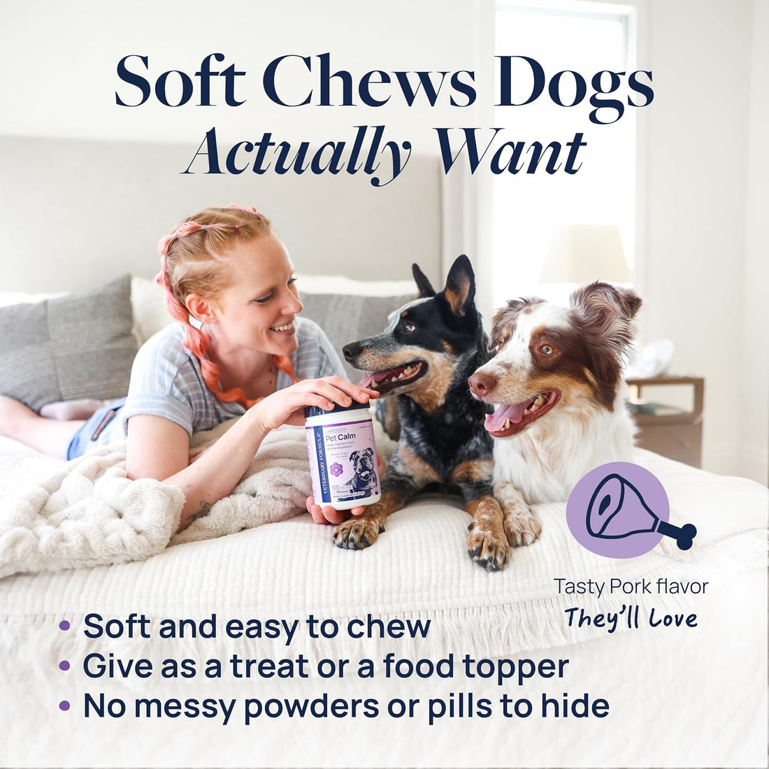 Veterinary Formula Smart Vitality Pet Calm Soft Chews for Dogs