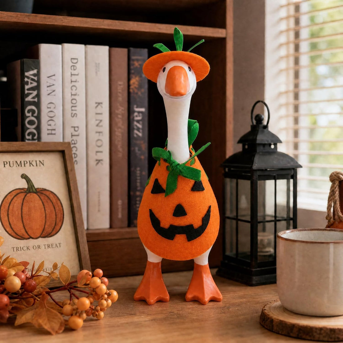 Halloween Pumpkin Clothes for 7 Inch Desk Goose