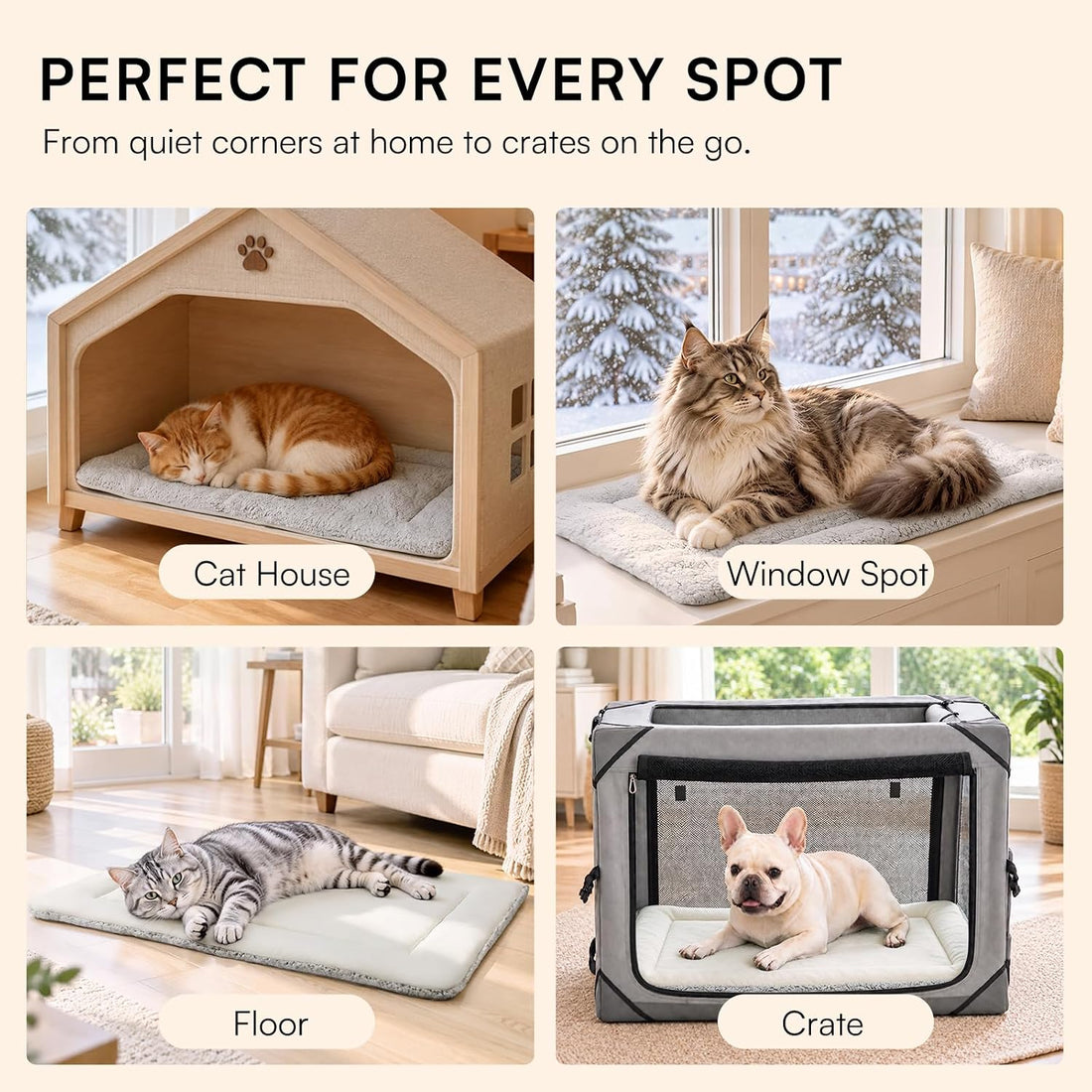 LINENLUX Self Warming Cat Bed Pad