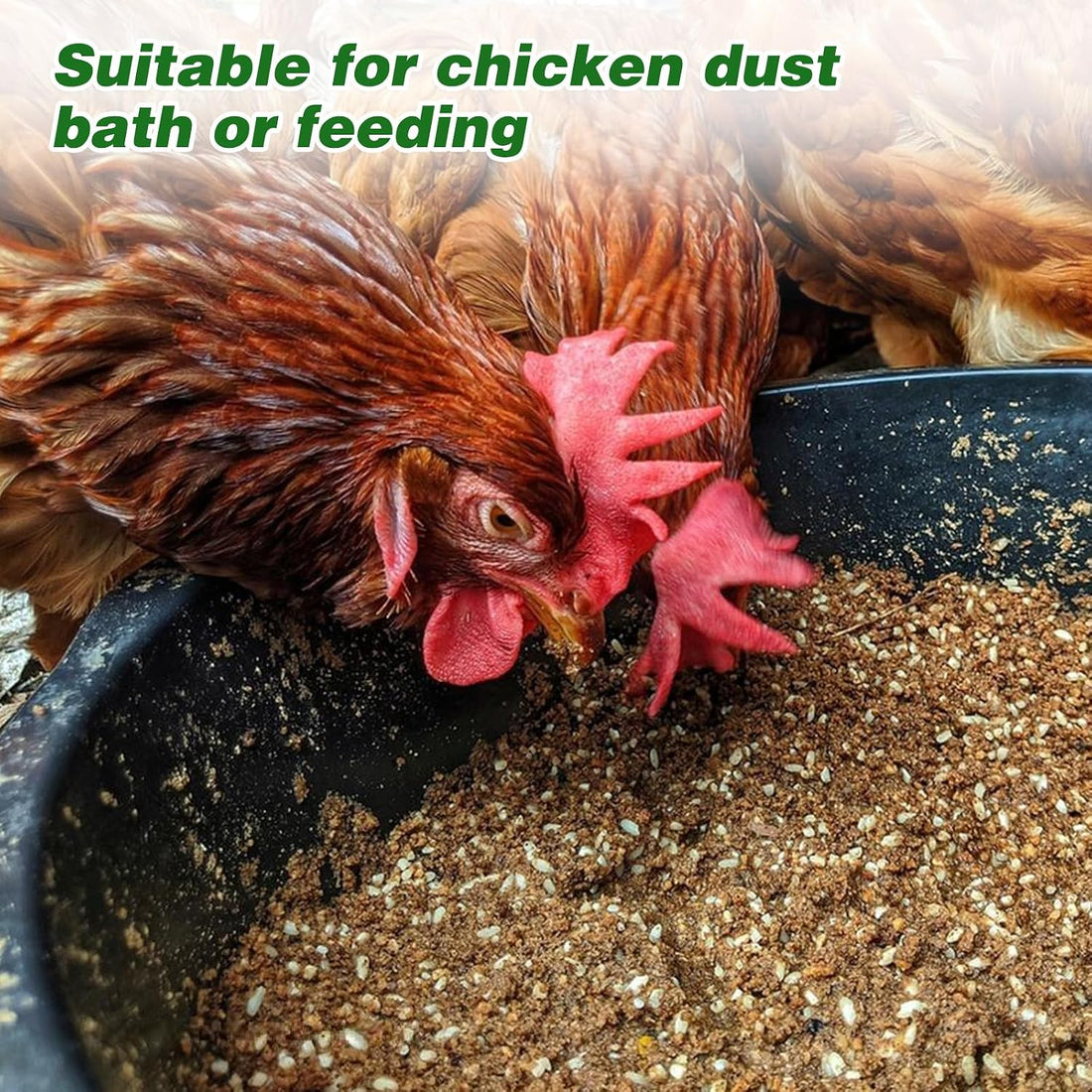 3Pcs Heavy Duty Rubber Feed Pan, 12Q/3Gal Horse Feed Bucket