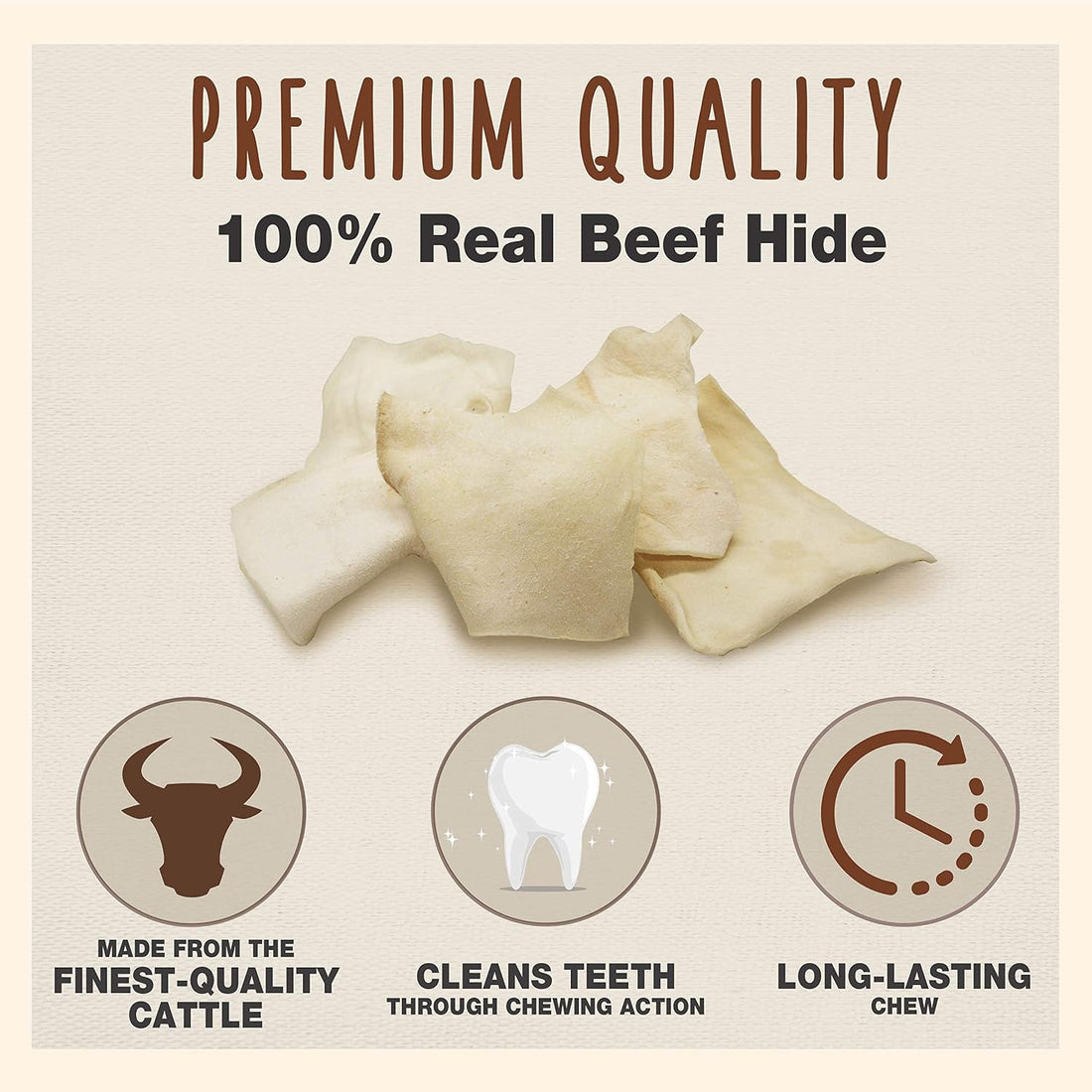 Cadet Premium Grade Beef Hide Chips Dog Chews, 2 lbs
