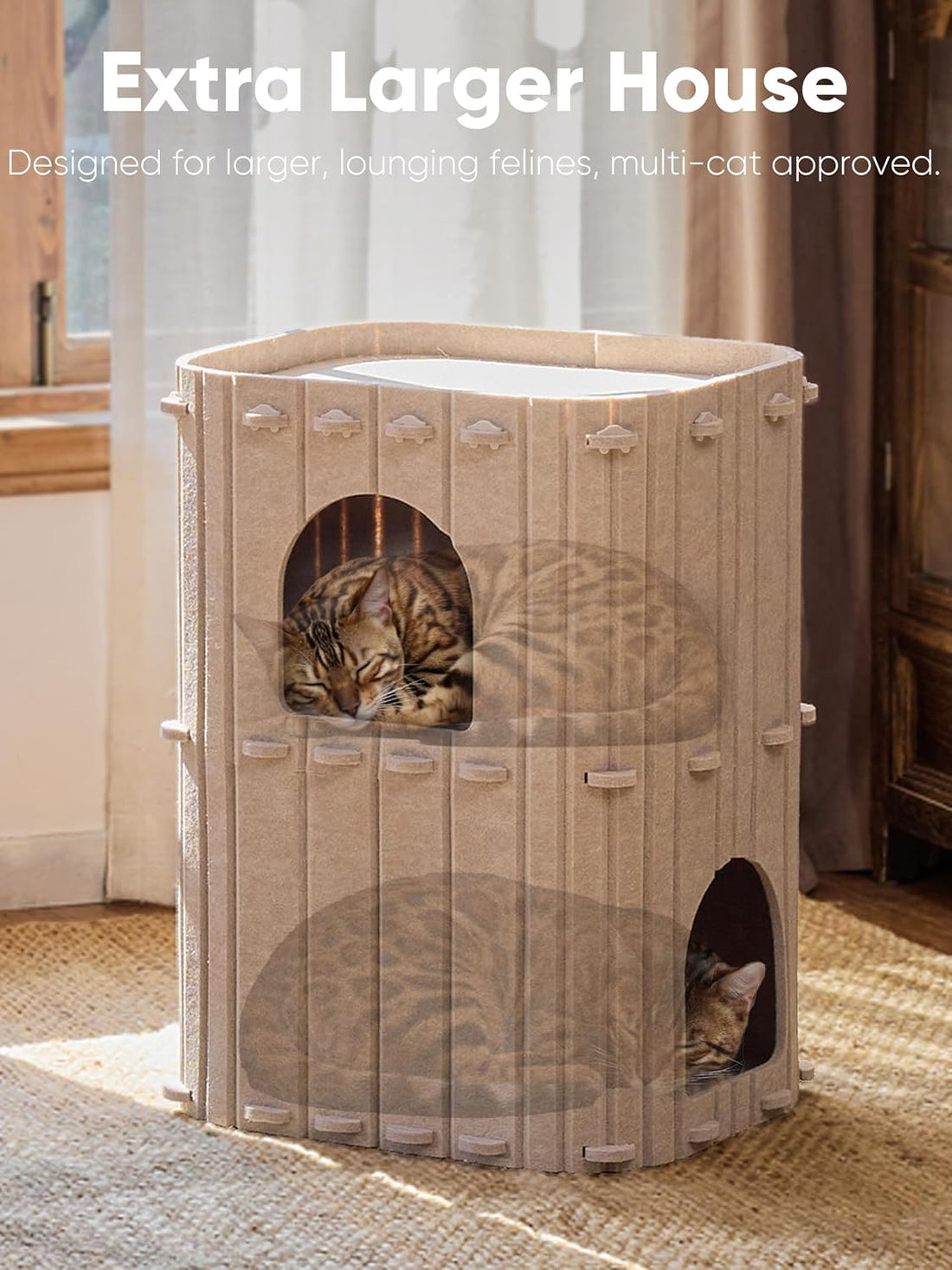 FUKUMARU Cat House for Indoor Cats