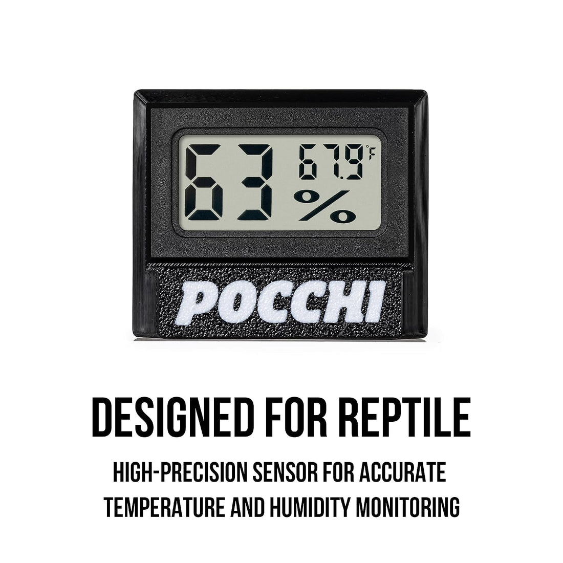 Magnetic High‑Precision Reptile Thermometer and Humidity Gauge