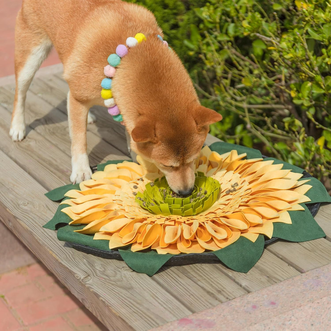 Snuffle Mat for Dogs Sunflower
