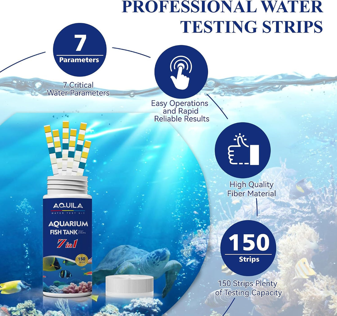 Aquarium Water Ammonia Test Strips 7 in 1