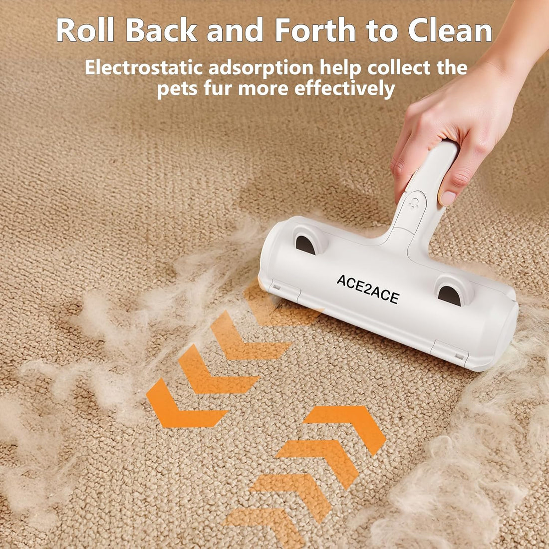 ACE2ACE Pet Hair Removal Tool, Reusable Lint Roller for Pet Hair