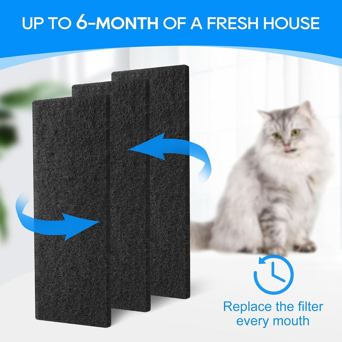 Activated Carbon Filters for Cat Litter Box 3