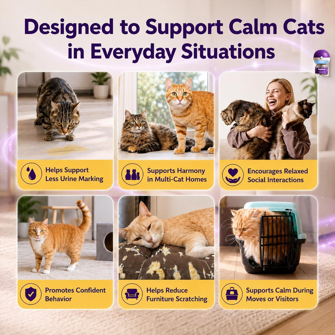 TopSum Cat Calming Pheromone Diffuser