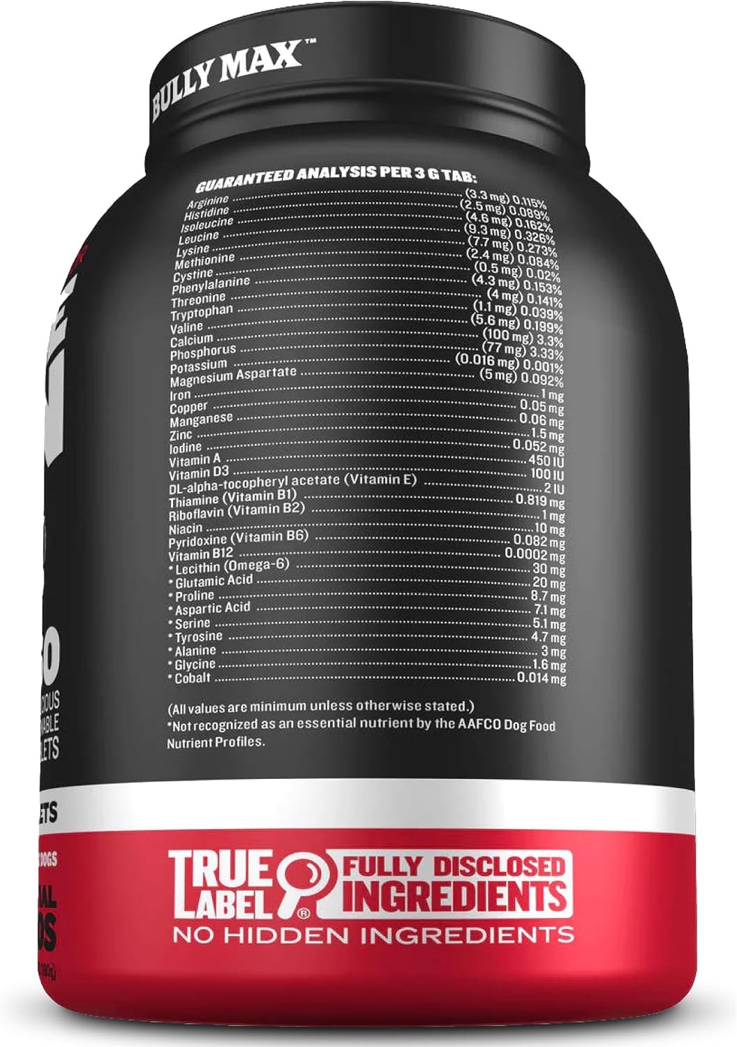 Bully Max 2-in-1 Muscle Builder Chewable Tablets for Puppies & Adult