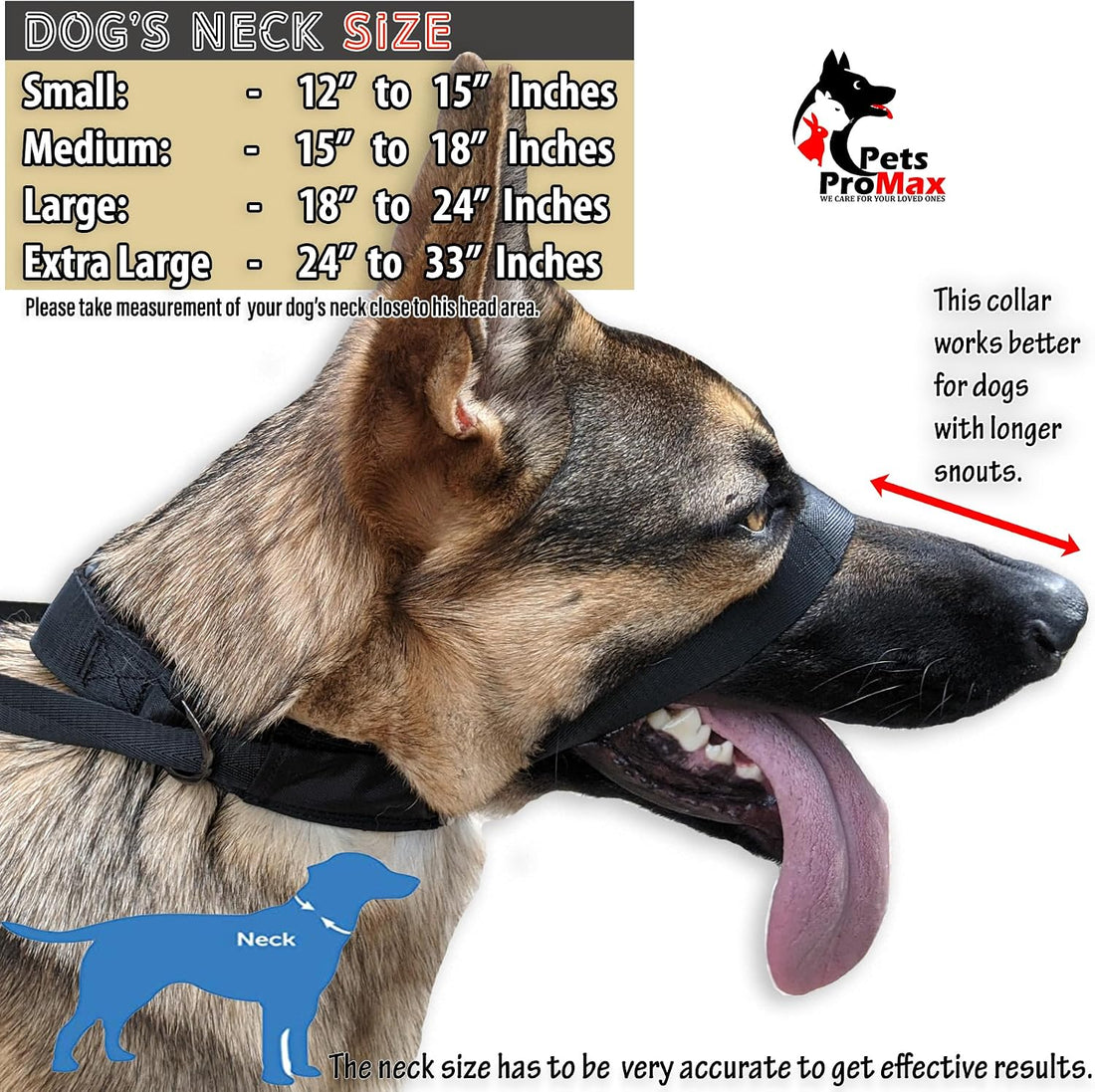PetsProMax Dog Headcollar for Pulling & Reactive Dogs