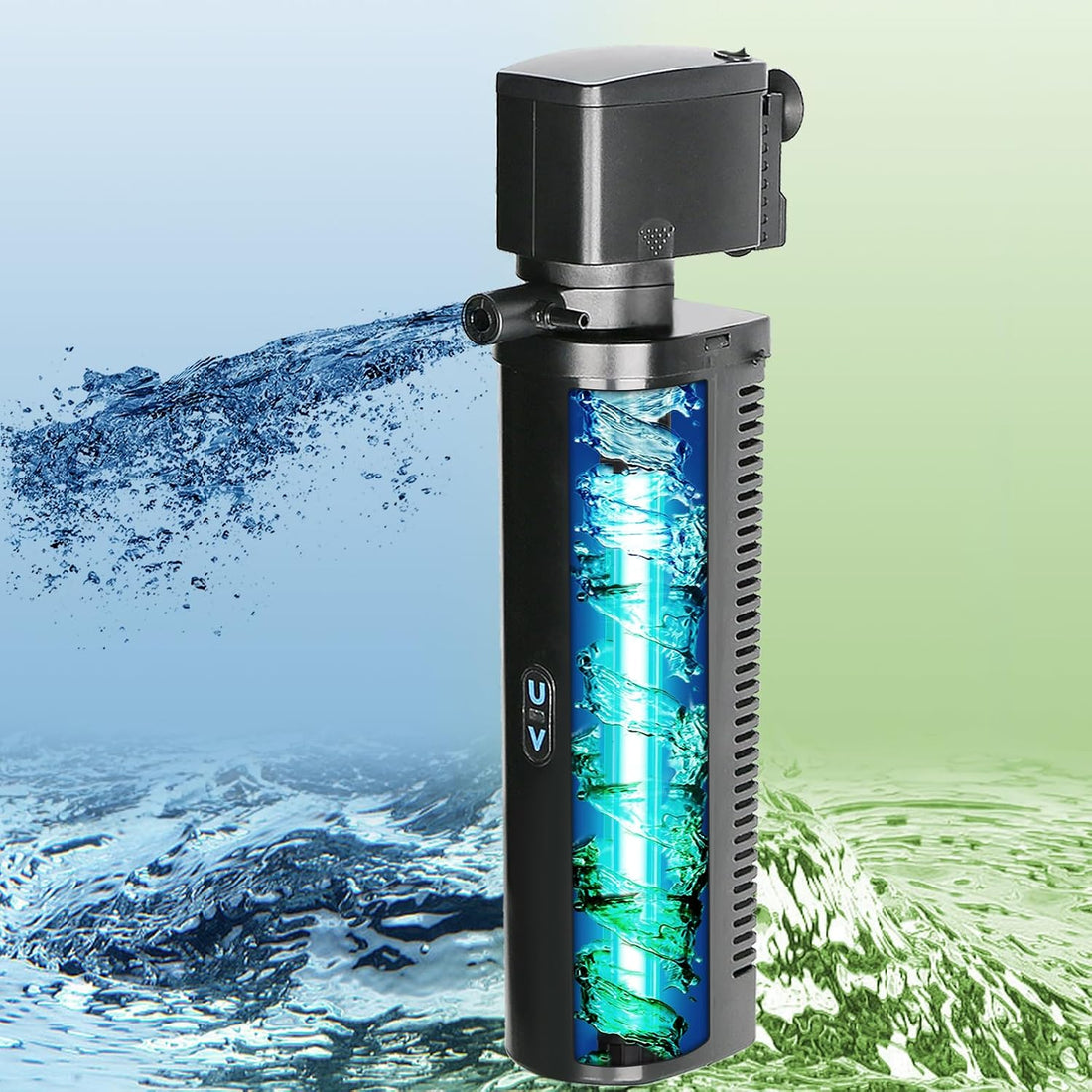 TARARIUM Aquarium Filter U-V for 20-75 Gallon