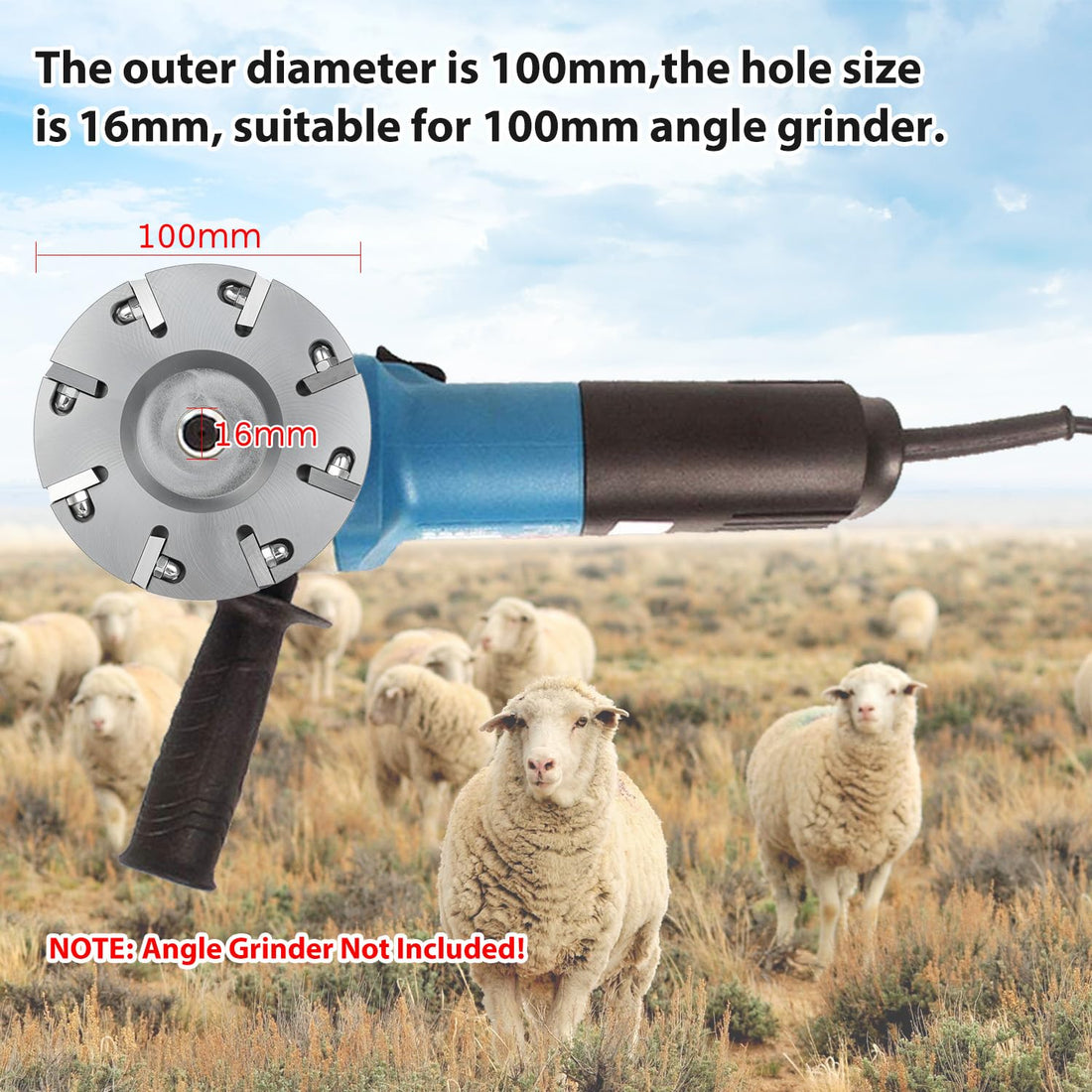 8 Blades Livestock Hoof Trimming Grinding Wheel Sheep Cattles Horses