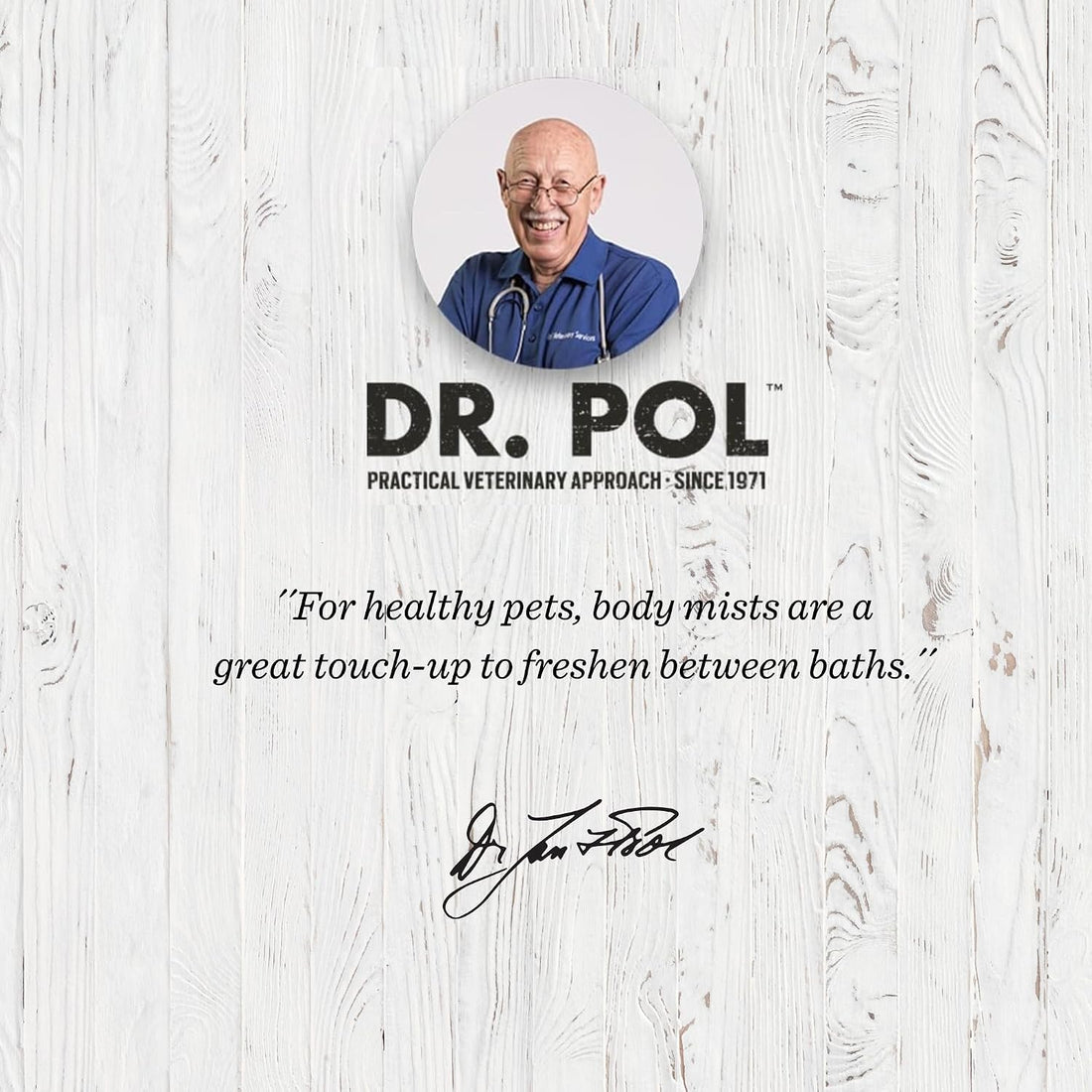 Dr. Pol Pet Deodorizer Body Mist, Odor Eliminator for Dogs & Cats, 3oz