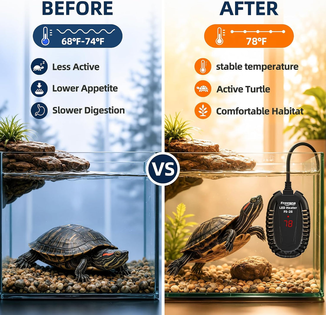 FREESEA Adjustable Turtle Tank Heater